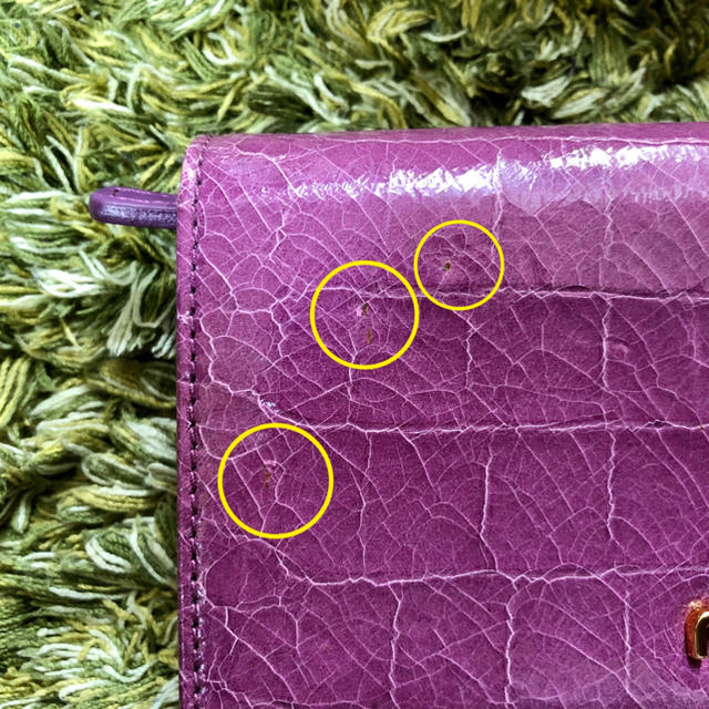 miumiu(ミュウミュウ)のmiumiu ミュウミュウ 三つ折り 長財布 クロコ パープル レディースのファッション小物(財布)の商品写真