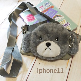 アイフォーン(iPhone)のiphone11 わんわんケース グレー(iPhoneケース)