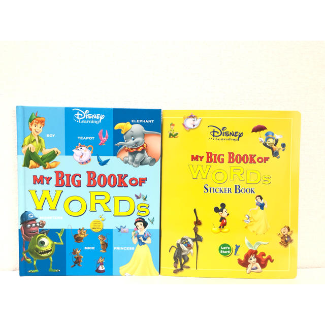 Disney(ディズニー)の美品!マイビッグブックオブワードズ ステッカーブック ディズニー英語 dwe キッズ/ベビー/マタニティのおもちゃ(知育玩具)の商品写真