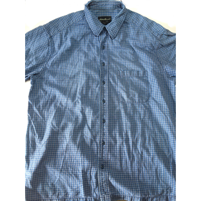 Eddie Bauer(エディーバウアー)の【USAインポート物古着】『Eddie Bauer』半袖チェックシャツ・TALL メンズのトップス(シャツ)の商品写真