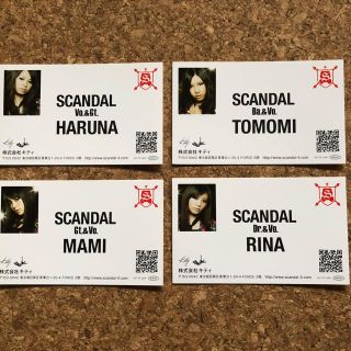 値下げ)SCANDAL メンバー　名刺(ミュージシャン)