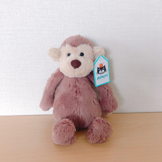 petit main(プティマイン)のjellycat  定番人気　バシュフルモンキーS 新品 キッズ/ベビー/マタニティのおもちゃ(ぬいぐるみ/人形)の商品写真