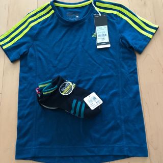 アディダス(adidas)のティシャツ130 靴下3足セット(Tシャツ/カットソー)