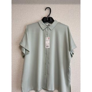 ユニクロ(UNIQLO)のUNIQLO レーヨンブラウス（半袖）(シャツ/ブラウス(半袖/袖なし))