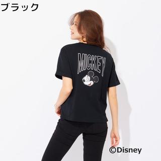 ディズニー(Disney)のディズニーDISNEYミッキーマウスバックロゴTシャツM黒★A20409(Tシャツ(半袖/袖なし))