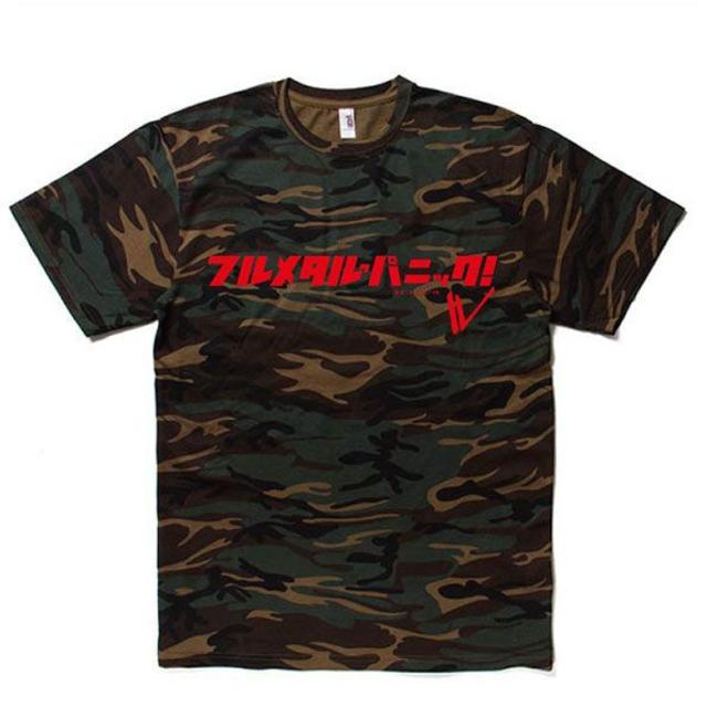 フルメタル・パニック! ロゴ柄迷彩Tシャツ グリーンカモフラージュ L エンタメ/ホビーのおもちゃ/ぬいぐるみ(キャラクターグッズ)の商品写真