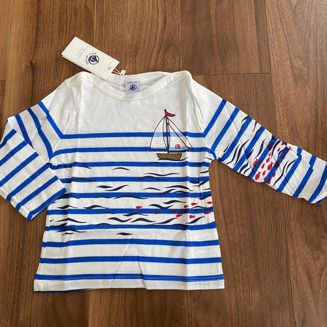 PETIT BATEAU(プチバトー)のプチバトー　ロンT 2歳 86cm キッズ/ベビー/マタニティのベビー服(~85cm)(Ｔシャツ)の商品写真