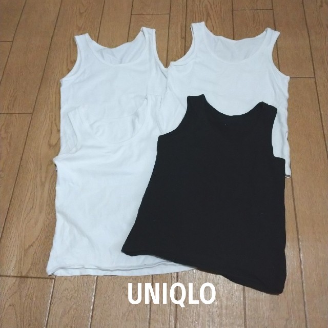 UNIQLO(ユニクロ)のユニクロタンクトップ110 キッズ/ベビー/マタニティのキッズ服男の子用(90cm~)(下着)の商品写真