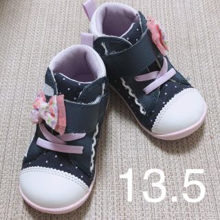 シマムラ(しまむら)のキッズシューズ　13.5  女の子　リボン(スニーカー)