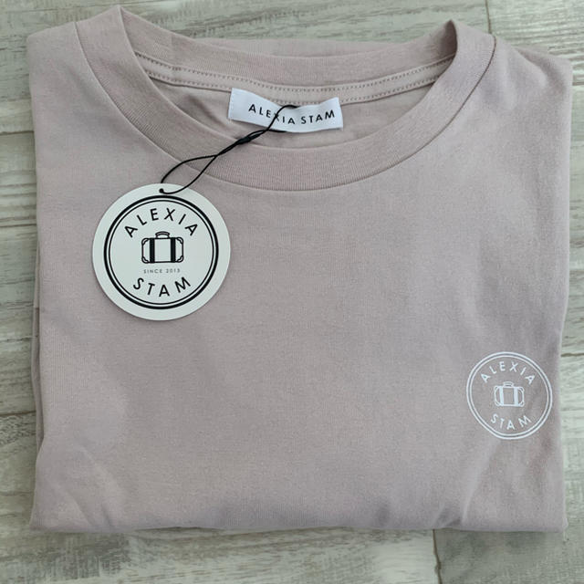 ALEXIA STAM(アリシアスタン)のアリシアスタン alexiastam Tシャツ ピンク レディースのトップス(Tシャツ(半袖/袖なし))の商品写真