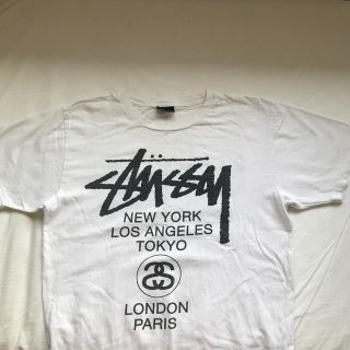 ステューシー(STUSSY)のstussy tシャツ　ステューシー　白t(Tシャツ/カットソー(半袖/袖なし))