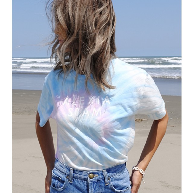 ALEXIA STAM(アリシアスタン)のアリシアスタン Separated Logo tai dye Tee レディースのトップス(Tシャツ(半袖/袖なし))の商品写真