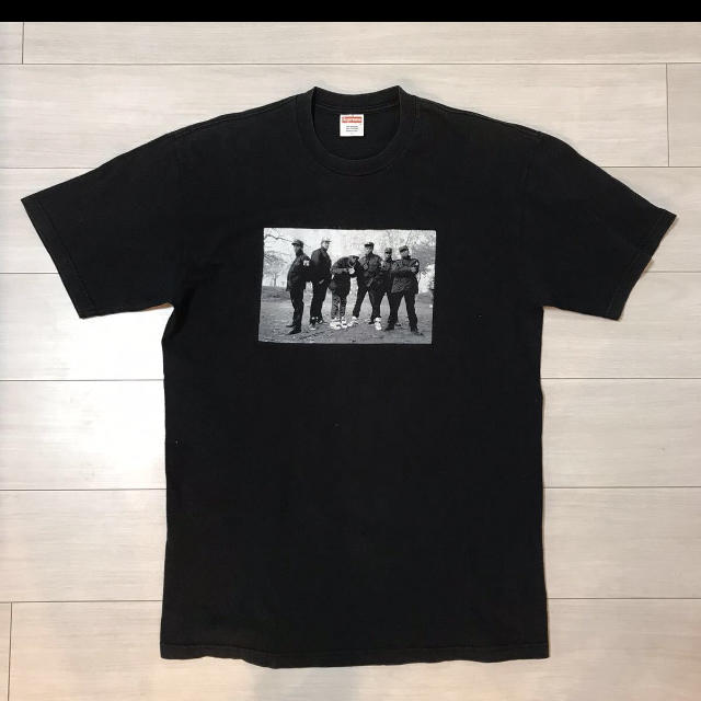 supreme public enemy tee black