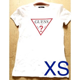 ゲス(GUESS)の半袖Tシャツ GUESS ゲス XS ホワイト ロゴT(Tシャツ(半袖/袖なし))