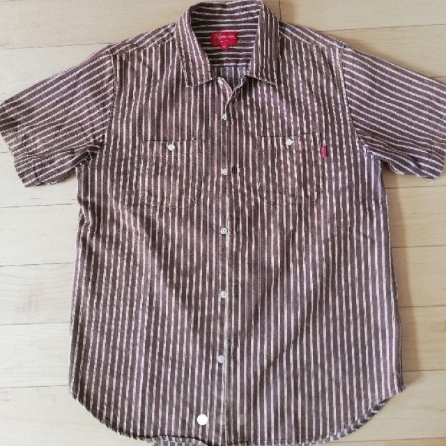 supreme 17ss stripe denim shirt