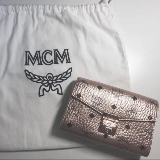 MCM ショルダーバッグ ピンクゴールド