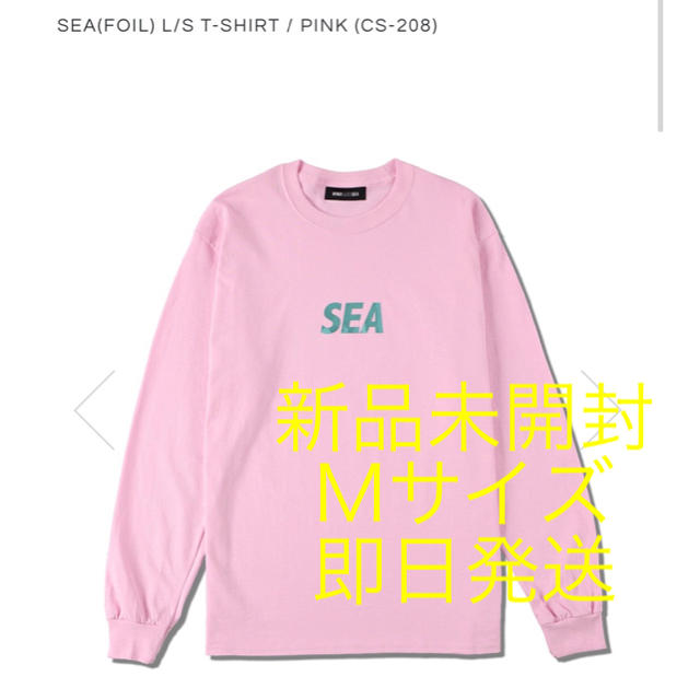 メンズSEA(FOIL) L/S T-SHIRT / PINK (CS-208)