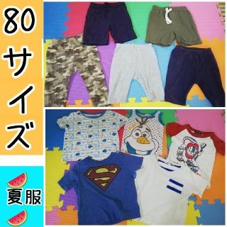 オールドネイビー(Old Navy)のまとめて　まとめ売り　夏服 パンツ ズボン 男の子 トップス 80 ベビー服(Ｔシャツ)