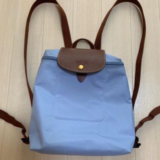 ロンシャン(LONGCHAMP)のロンシャン　リュック　水色(リュック/バックパック)