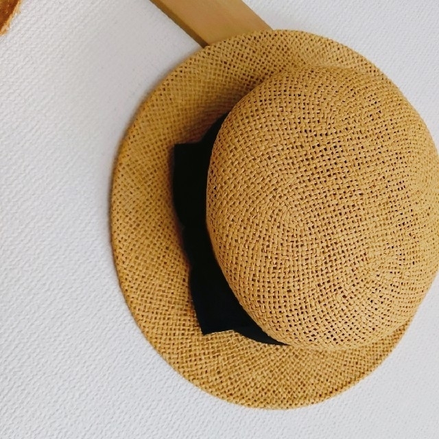 bulle de savon(ビュルデサボン)のcache cache 様専用　ビュルデサボン　麦わら帽子 レディースの帽子(麦わら帽子/ストローハット)の商品写真
