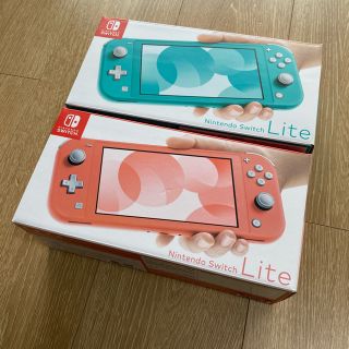 ニンテンドースイッチ(Nintendo Switch)の迅速発送 NintendoSwitch Lite 本体 コーラル ＆ ターコイズ(携帯用ゲーム機本体)