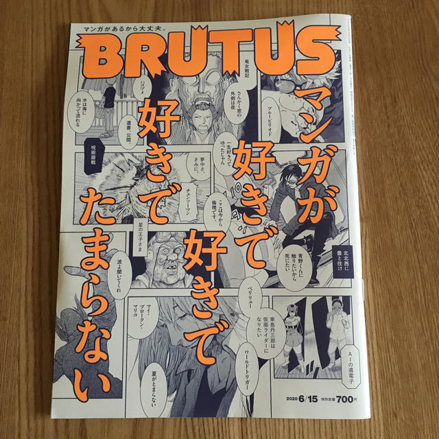 マガジンハウス(マガジンハウス)のBRUTUS (ブルータス) 2020年 6/15号 エンタメ/ホビーの雑誌(その他)の商品写真