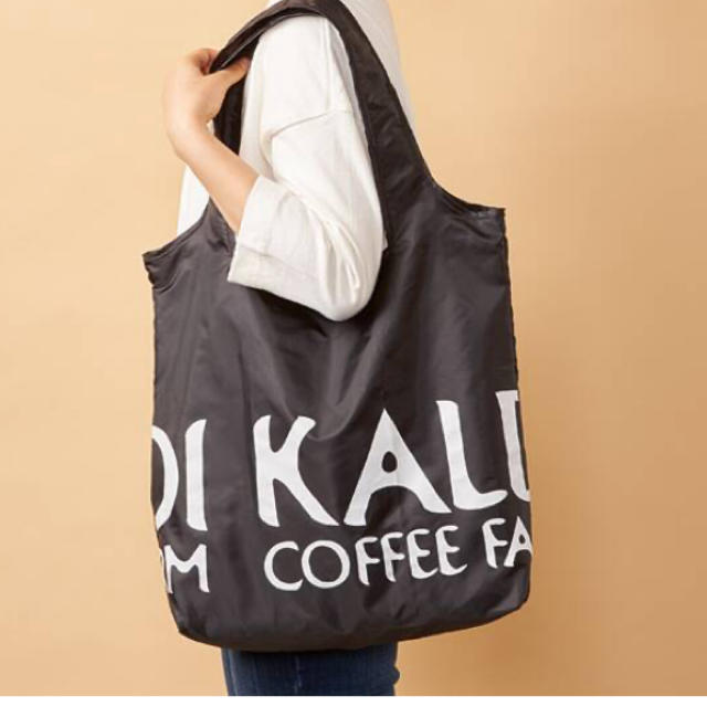 KALDI(カルディ)の新品未使用　KALDI  カルディ　エコバッグ  ブラック レディースのバッグ(エコバッグ)の商品写真