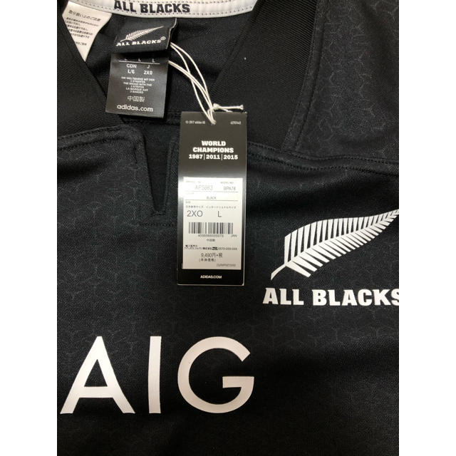 adidas(アディダス)の新品　アディダス　ALL BLACKS  ラグビー　レプリカジャージ スポーツ/アウトドアのスポーツ/アウトドア その他(ラグビー)の商品写真