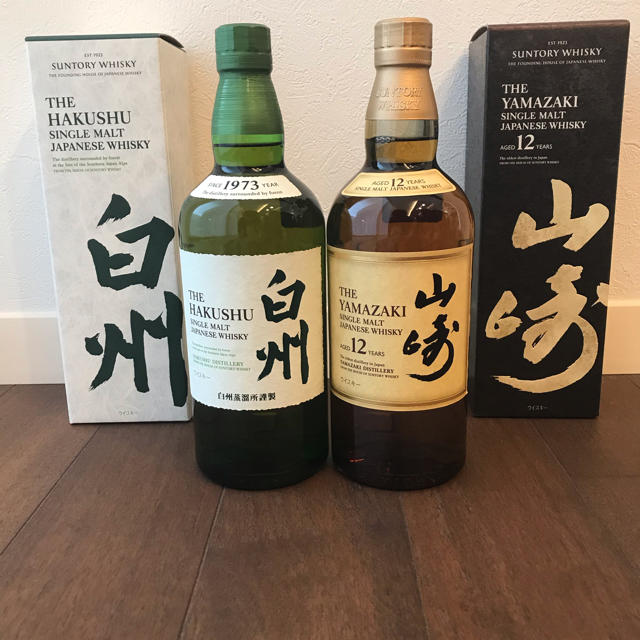 美品 サントリー - 山崎12年&白州 4セット ウイスキー - bscas.school