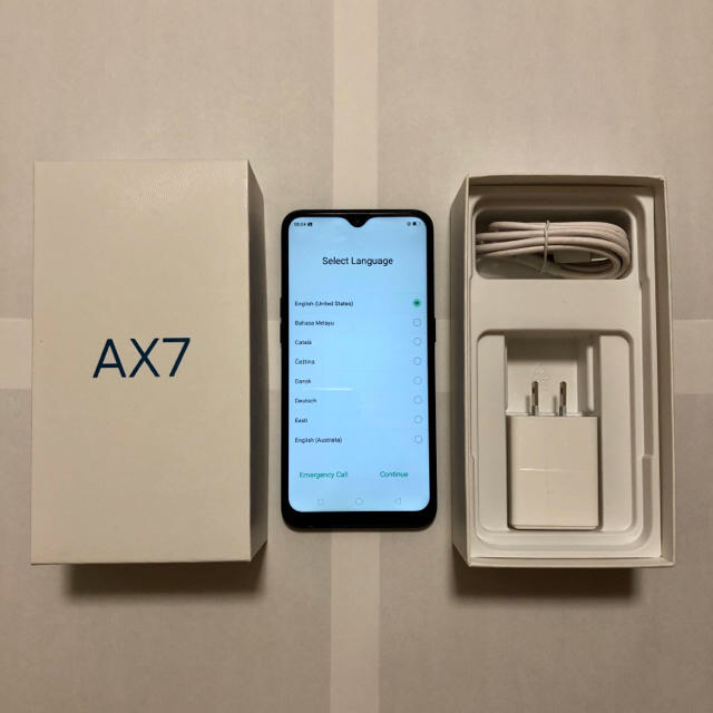 正規取扱店 Aランク simフリー oppo AX7 ブルー 64GB CPH1903 ...