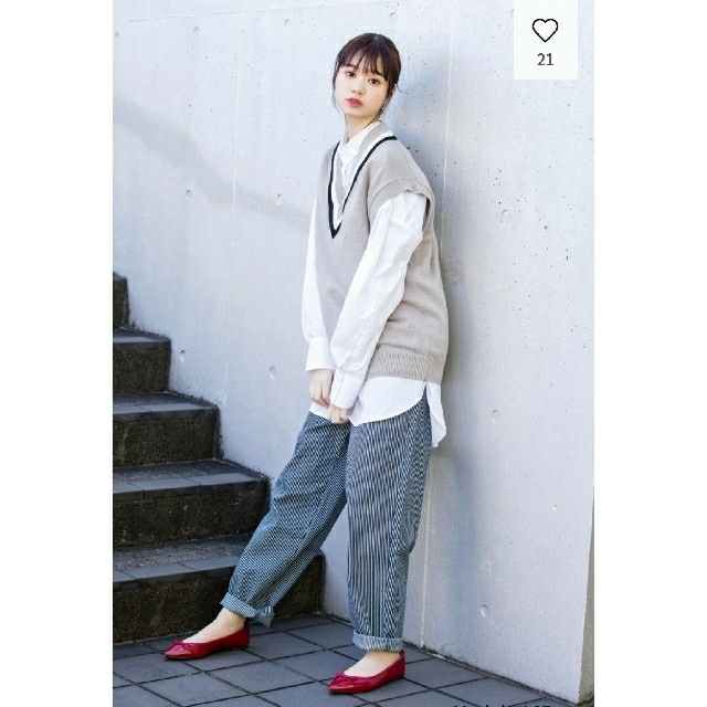 GU(ジーユー)のGUシェフパンツ☆ヒッコリーXSサイズ メンズのパンツ(ワークパンツ/カーゴパンツ)の商品写真