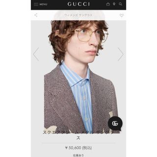 Gucci - 新品未使用 定価5万 GUCCI サングラス メガネ GG0396S 001の