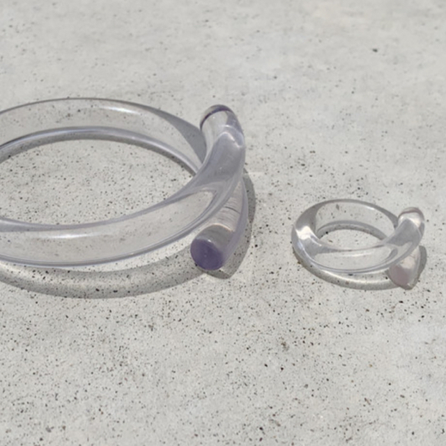 Kastane(カスタネ)のAcryl clear ring No.376 レディースのアクセサリー(リング(指輪))の商品写真