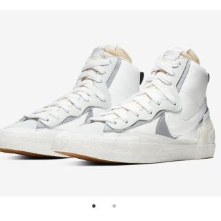 ナイキ(NIKE)のnike sacai blazer mid white 概要見てください(スニーカー)