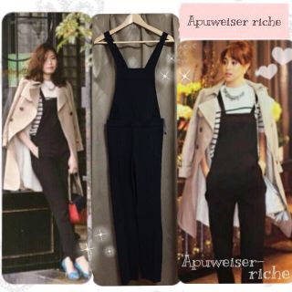 アプワイザーリッシェ(Apuweiser-riche)の新品♡2wayサロペット Black(サロペット/オーバーオール)