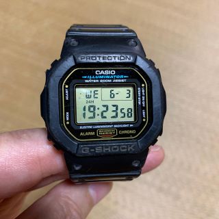 ジーショック(G-SHOCK)のCASIO G−SHOCK DW-5600E ゴールド 稼働品(腕時計(デジタル))