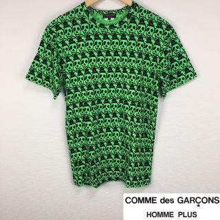 コムデギャルソン(COMME des GARCONS)の美品 コムデギャルソンオムプリュス 半袖Tシャツ グリーン サイズS(Tシャツ/カットソー(半袖/袖なし))