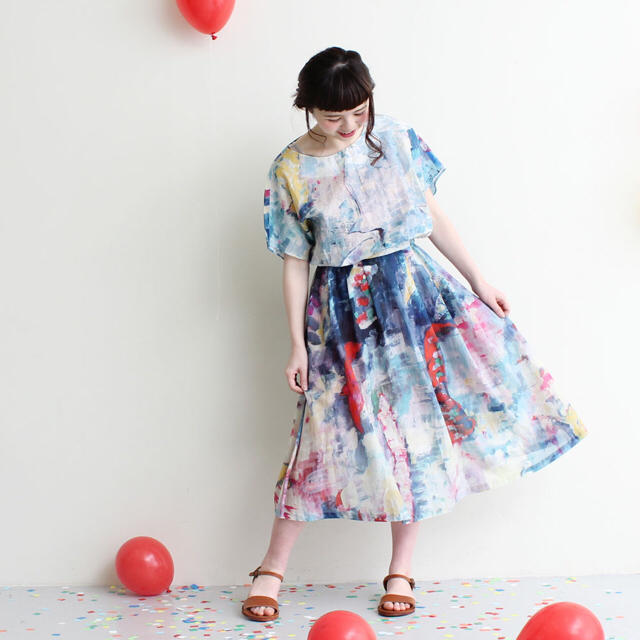 l'atelier du savon - together…プリントワンピースの通販 by 𝔸