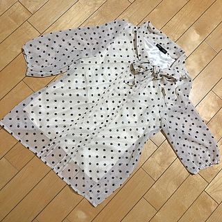 ミッシュマッシュ(MISCH MASCH)の【MISCH MASCH】★ミッシュマッシュ★リボンスカーフ★シフォンブラウス(シャツ/ブラウス(長袖/七分))