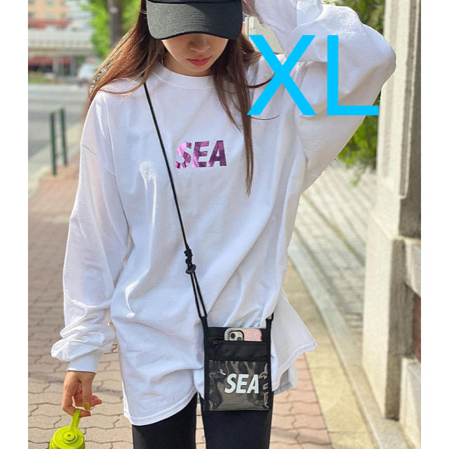 WIND AND SEA SEA(foil) L/S ロンT XL white