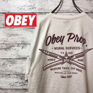 オベイ(OBEY)の【OBEY】オベイ 半袖Tシャツ 背面でかロゴ(Tシャツ/カットソー(半袖/袖なし))