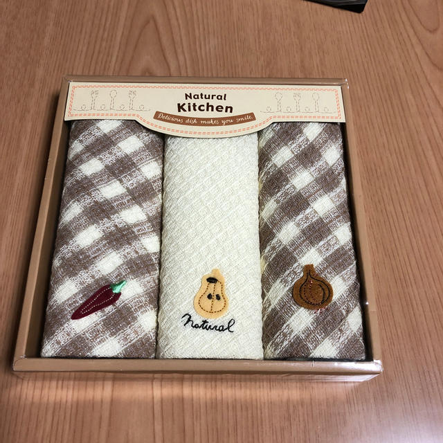 栗原はるみ(クリハラハルミ)のふきん３枚組  新品 ★ミュウ様専用★ ハンドメイドの生活雑貨(キッチン小物)の商品写真