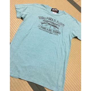 値下げ　gol. ブルーグリーンのTシャツ　M(Tシャツ/カットソー(半袖/袖なし))