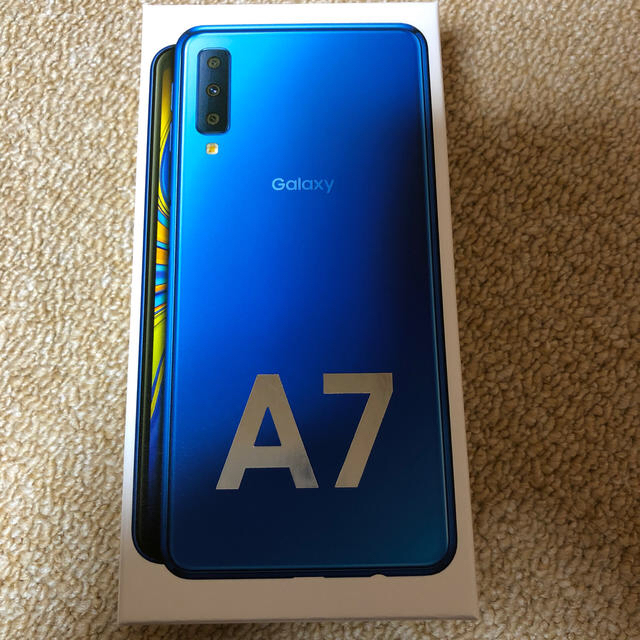 Galaxy A7 ブルースマートフォン/携帯電話