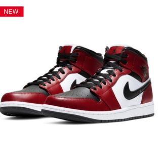 ナイキ(NIKE)のNIKE JORDAN 1 MID CHICAGO BLACK TOE 28cm(スニーカー)