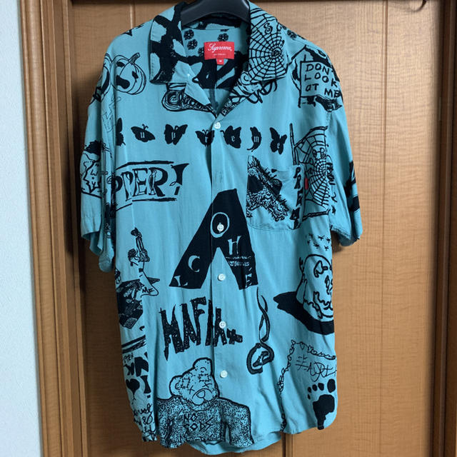 supreme  2017ss rayon shirt