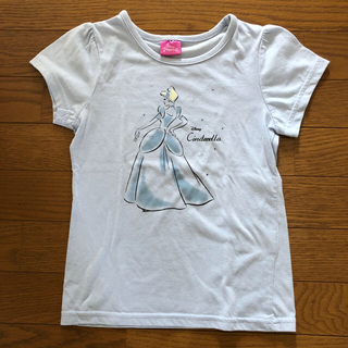 シンデレラ(シンデレラ)のディズニープリンセス シンデレラ Tシャツ 水色(Tシャツ/カットソー)