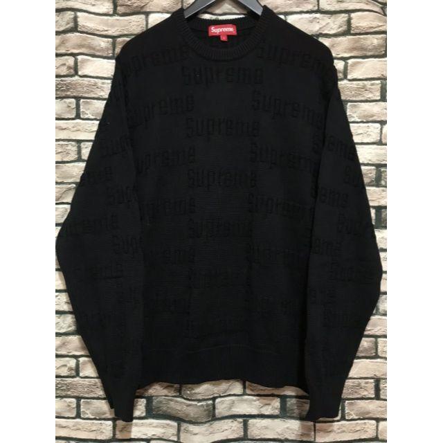 Supreme(シュプリーム)のシュプリーム★19AW Raised Logo Sweaterロゴニットセーター メンズのトップス(ニット/セーター)の商品写真