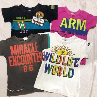 ジャンクストアー(JUNK STORE)のJUNKSTORE 4枚セット 110cm Tシャツ ヴィンテージ ニコちゃん(Tシャツ/カットソー)