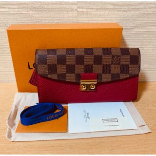 【LOUIS VUITTON】長財布　ダミエ　ポルトフォイユ・クロワゼット